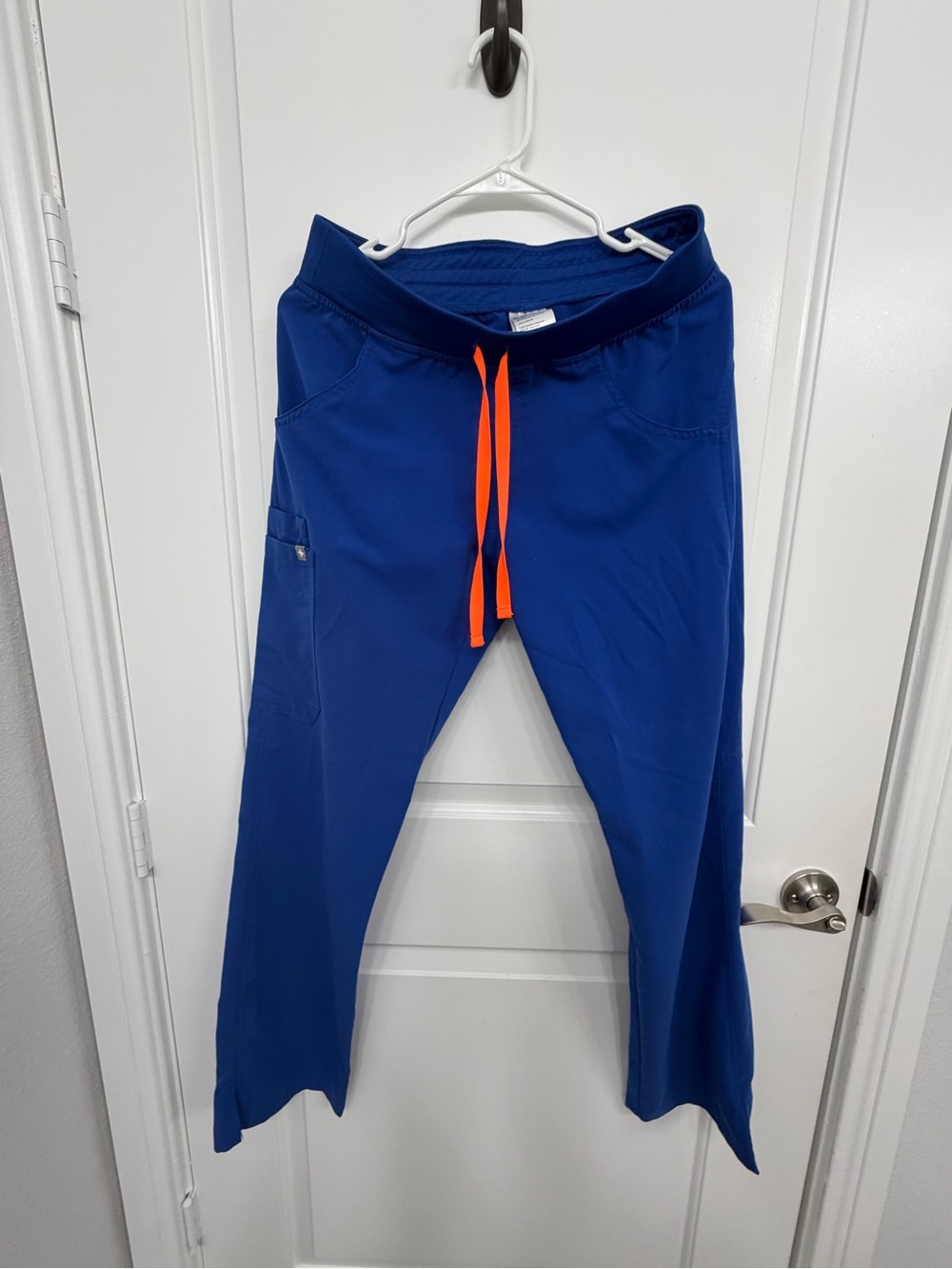 Figs Winning Blue Kade with Bright Orange Drawstring